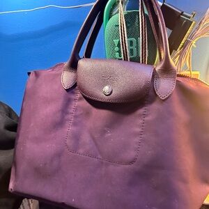 Longchamp Deep Purple Tote Bag